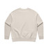 A beige jumper featuring a crew neck and long sleeves, with no visible front design or branding.