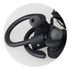 Runner Bluetooth earbuds in black with a flexible design and silicone ear tips, featuring a logo on the casing.