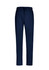 Navy unisex scrub pants with a relaxed fit, featuring an elastic waistband and drawstring, reversible design.