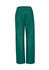 Classic women's bootleg scrub pants in a rich green colour, featuring an elastic waistband and a back pocket.