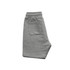 Grey youth stadium shorts made from soft fabric, featuring an elastic waistband and a single back pocket.