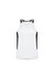 A white singlet with black side panels, featuring a logo on the front. Designed for men's activewear.