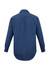 A navy blue men's long sleeve micro check button-up shirt with a tailored fit and buttoned cuffs.
