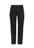 Black men's cargo pants with multiple pockets, featuring a logo. Suitable for summer wear.