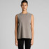 A sleeveless tank in a heavy faded grey colour, featuring a crew neck and a relaxed fit. Includes a logo.