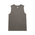 A faded olive green tank top with a sleeveless design and a small logo on the front.
