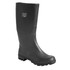 A black non-safety Wellington boot with a textured sole and a branded label on the side.