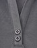 A grey sustainable poly/cotton polo shirt featuring a placket and two buttons. The shirt includes a logo.