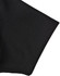 A black polo shirt featuring a short sleeve with a contrast finish and a logo.
