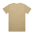 A plain, khaki Block Tubular Tee featuring a crew neck and short sleeves. The back is smooth without any designs.