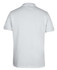 A light grey polo shirt with a collar and short sleeves, featuring a logo on the back.