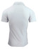 A light grey men's polo shirt featuring a back view, with a simple design and a logo on the side.