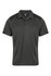 A men's polo shirt in a dark green colour with black accents on the shoulders and sleeves. It features a branded logo.