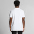 A white polo shirt featuring a classic collar and a logo on the back.
