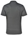 A men's short-sleeve polo shirt in dark grey with a contrasting design, featuring breathable mesh panels and a logo.