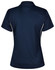 A ladies' polo shirt in navy with contrast piping, showcasing a sleek and sporty design. It features a logo.