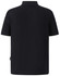 A black men's polo shirt featuring a classic collar and short sleeves. The shirt has a logo on it.