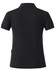 A grey ladies' polo shirt with a classic collar and short sleeves, featuring a branding logo.