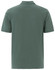 A men's cotton stretch polo shirt in a muted green colour, featuring a collar and short sleeves. It has a logo.