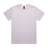 A plain heavy white t-shirt with a round neckline and short sleeves, featuring a small logo.