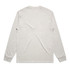 A long-sleeve tee in a faded grey colour with a simple design and a logo on the back.