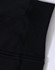 A black fleece hoodie featuring a full zip, showing the cuff and pocket detail. Includes a logo.