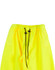 Hi-vis yellow safety pants featuring an elastic waistband and drawstring, designed for enhanced visibility and safety.