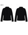 A black wool blend jacket featuring a collared design and a fitted style, with a logo on the front.