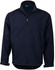 A Men's Softshell Contrast Jacket in navy, featuring a zip front and side pockets, with a logo on the chest.