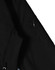 A black ladies softshell hi-tech jacket with a zippered pocket on the sleeve and a logo.