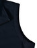 A close-up of a black ladies' softshell hi-tech vest featuring a zippered collar and a sleek design.