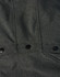 A close-up of a dark green men's softshell full zip hoodie with black buttons on the front.