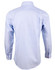 A light blue premium cotton long sleeve shirt with a mini check pattern and button-up details on the sleeves.