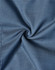 A close-up of a blue fabric with a pin dot pattern, showcasing its stretch and texture.