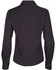 A women's long sleeve button-up shirt in dark grey with a dobby stripe pattern, featuring a collar and long sleeves.