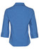 A blue women's Cooldry 3/4 sleeve shirt featuring a collar and rolled cuffs, with a logo on the back.