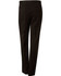 Men's stretch wool blend pants in black, featuring a tailored fit and rear pockets, with a subtle logo detail.
