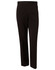 Men's slacks in black, made from polyviscose stretch fabric, featuring a smooth finish and a button closure.