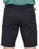 Men's utility cargo shorts in black, featuring two side pockets and two back pockets. Includes a logo on the waistband.