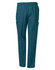 Unisex scrub pants in a teal colour, featuring an elastic waistband and side pockets.