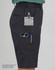 A pair of black ladies' utility cargo shorts featuring multiple pockets and a logo. Accessories are not included.