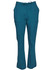 Teal solid colour scrub pants with pockets, featuring a drawstring waist and a logo.