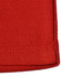 A close-up of a red poly/cotton pique knit fabric, showcasing the texture and stitching of a long sleeve polo shirt.