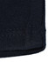 A close-up of a dark navy knit fabric with a hemmed edge, showcasing the texture and stitching details.