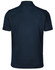 A dark navy kids' polo shirt with short sleeves and a plain back design, featuring a logo on the chest.