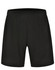 Adults' bamboo charcoal sports shorts in black with an elastic waistband and a logo on the side.