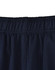 Dark navy sports shorts featuring an elastic waistband and a logo on the fabric.