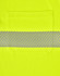 A bright yellow unisex long-sleeve polo shirt with a reflective striped band and a pocket on the front.