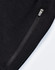 A pair of black poly/cotton terry sweat pants featuring a zip pocket and a soft texture.