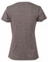 A heathered grey ladies' short-sleeve T-shirt with a fitted design and no visible logos.